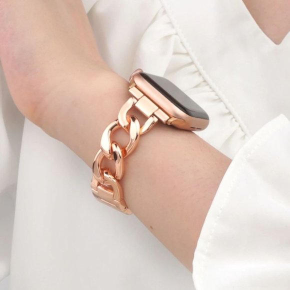 NEW Strap Chain Stainless Band For Apple Watch A - Picture 11 of 17